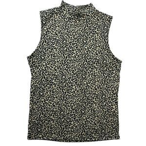 Olivia Rae Leopard Print Sleeveless Top